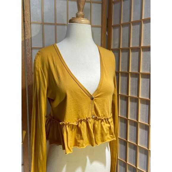 NWT Urban Outfitters XS Ruffle Cardigan - Picture 8 of 15